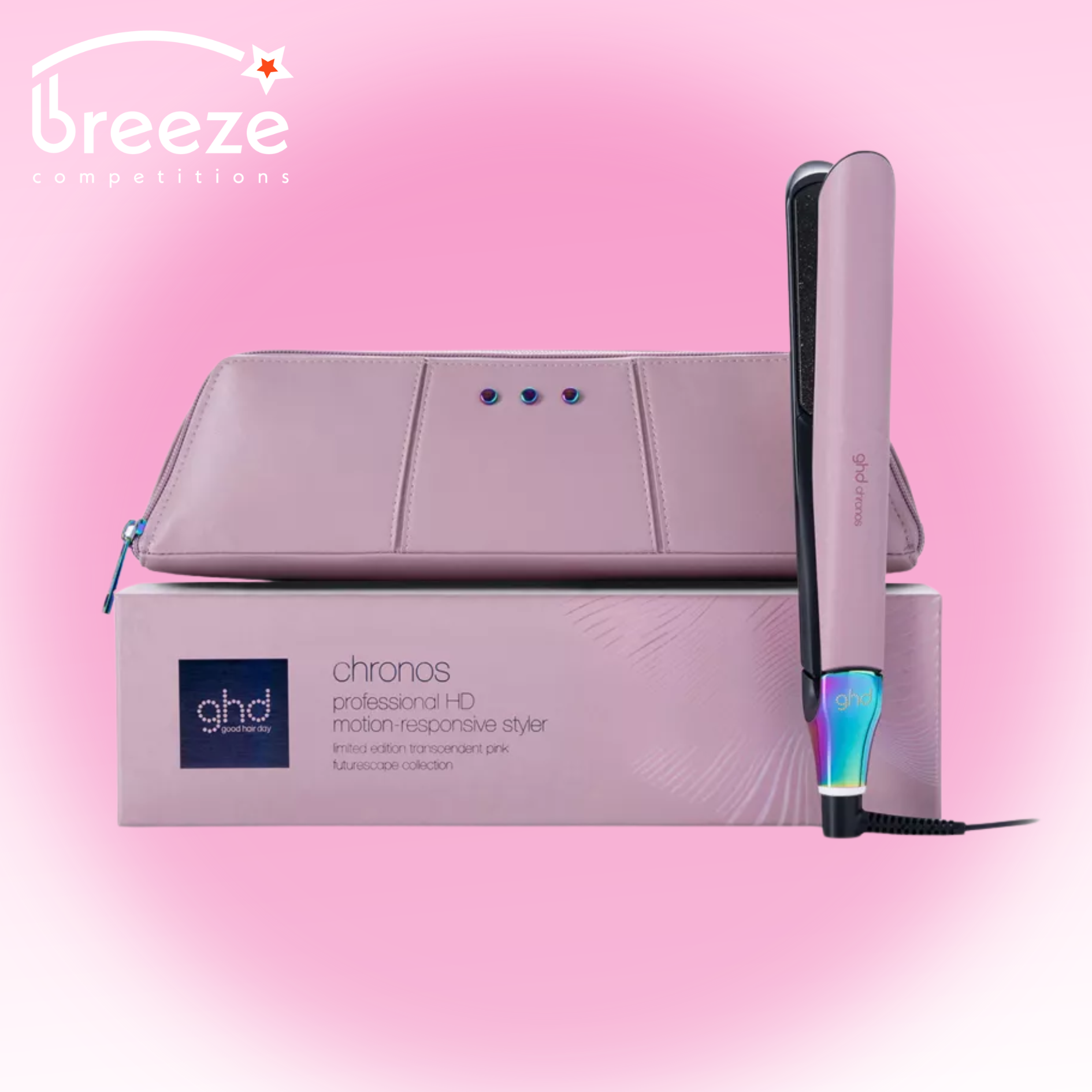 GHD Chronos Limited Edition Hair Straightener in Transcendent Pink