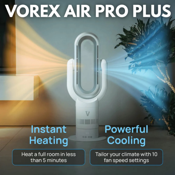 Vortex Air™ Pro Plus Bladeless Hot & Cool Fan