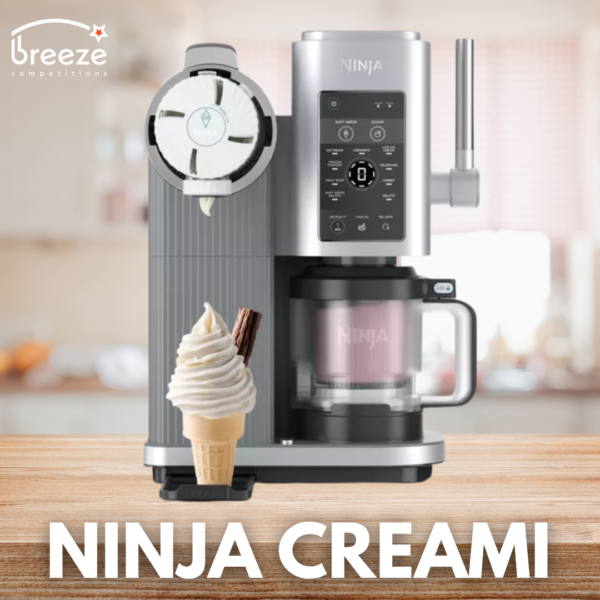 NINJA CREAMi Scoop & Swirl 13-in-1 Ice Cream and Soft Serve Maker or £300 Cash!