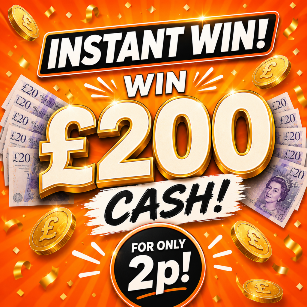 Win £200 Cash INSTANTLY for only 2p 螺 - Breeze Competitions