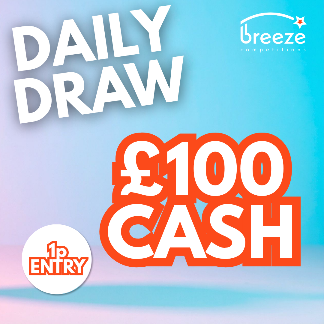 DAILY AUTO DRAW – £100 Cash for 1p!